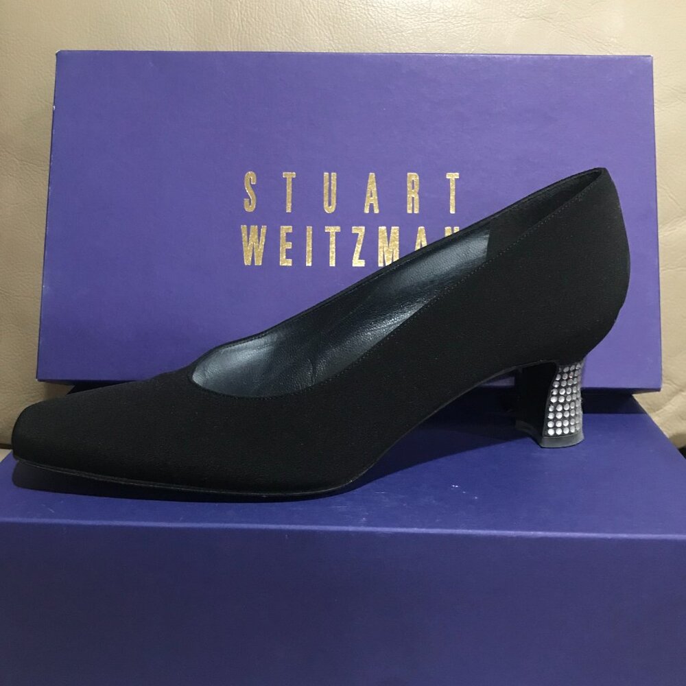 Stuart Weitzman Pumps (Size: 8N) with embellished heels.